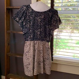 Armani Exchange black and beige dress, Size S